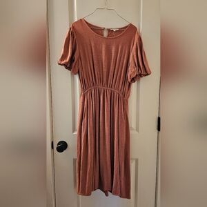 Elegant Rust Dress